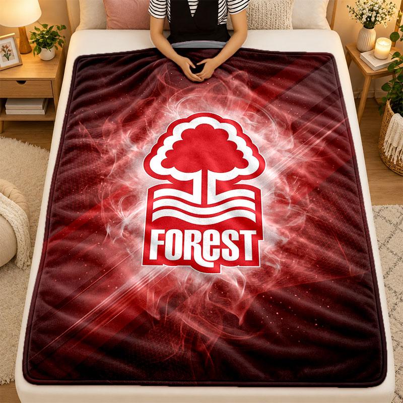 Flannel BlanketNottingham Forest Warm Soft Throw Blanket for Indoor Sofa Bed Living Room Use