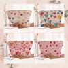 Letter Color Makeup Bag Corduroy Makeup Pouch Fashion Travel Toiletry Bag  Travel