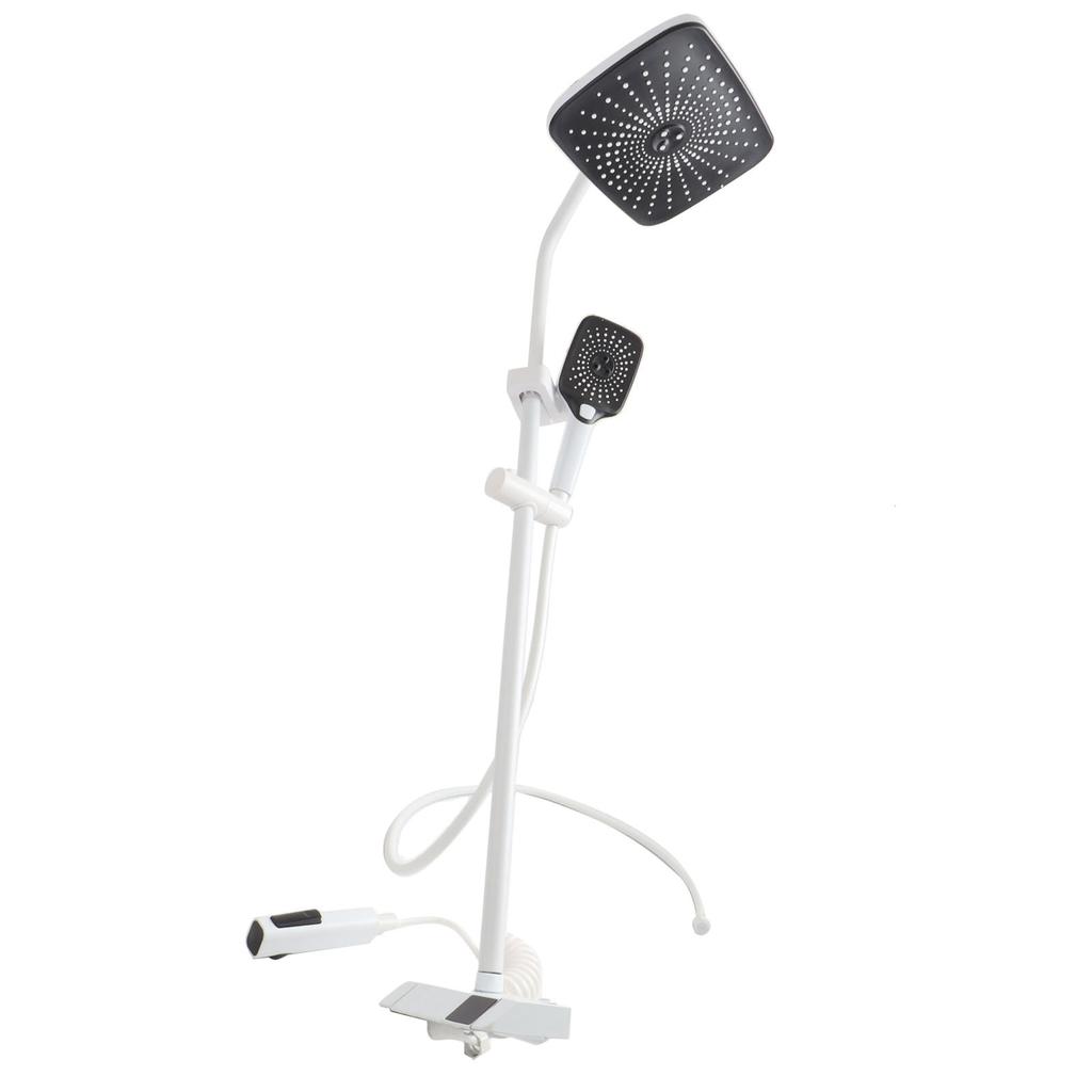 Rainfall Shower Head Set Push Button High Pressure Multiple Water Spray Modes Shower System for