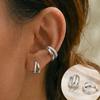 3Pcs Stainless Steel Shiny Crystal Hoop Earrings For Women Fashion Minimalist Small Round Huggie Earrings Trendy Punk Jewelry