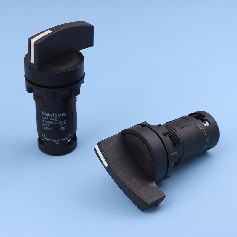 22Mm Key Knob Switch 1No1Nc 2/3 Position Self Locking Select Rotary Power Button Lock Switch Power Conversion Switch 10A On Off