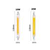 R7s Led Lamp 220v 10W/20W 118mm Indoor Outdoor Light Bright Tube White Cob Glass Tubes For Home Floodlight Bulb Energy Saving