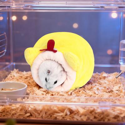 Hamsterhöhlenbett Niedliches Tierdesign Haustiere Minihaus Gemütliches Winter-Schlafnest Warmer Unterschlupf für Zwerghamster Mini-Igel Kleintiere