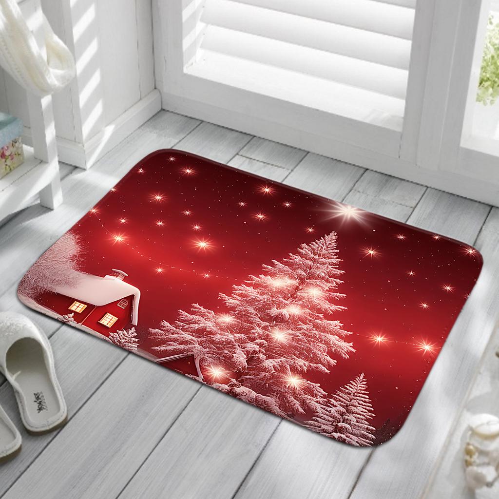 Christmas Series Door Mat Bathroom Floor Mat Kitchen Living Room Carpet