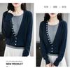 Women Fake Two Piece Knit Sweater Autumn Winter Stylish Top