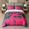 Juego de Cama de 3 Piezas, Lady Gaga 1 Funda Nórdica y 2 Fundas de Almohada, Decoración de Ropa de Cama Estampada Para Habitación de Invitados