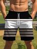 Summer Coconut Tree Pattern Swim Trunks for Men Fashion Beach Vacation 3D Printed Hawaiian Short Pants Loose Breathable Shorts