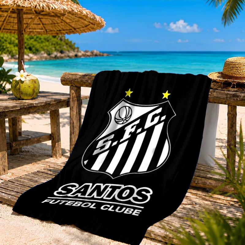 Powerful Football Crest Design Printed Microfiber Beach Towel, Soft And Absorbent, Quick-Dry, Ideal for Summer Travel, Beach Essential, Swimming Pool