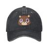 Kanye West Baseball Cap Vintage Distressed Denim Cutie Bear Snapback Cap for Men Women Outdoor Travel Adjustable Fit Hats Cap