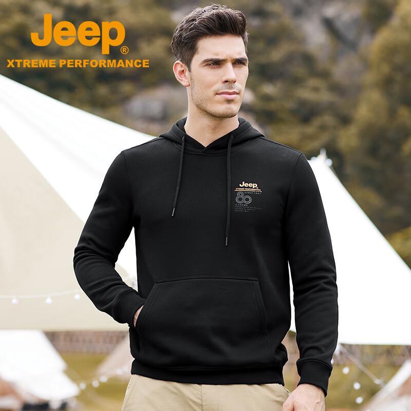 Jeep Men's Casual Warm Plush Long-Sleeve T-Shirt