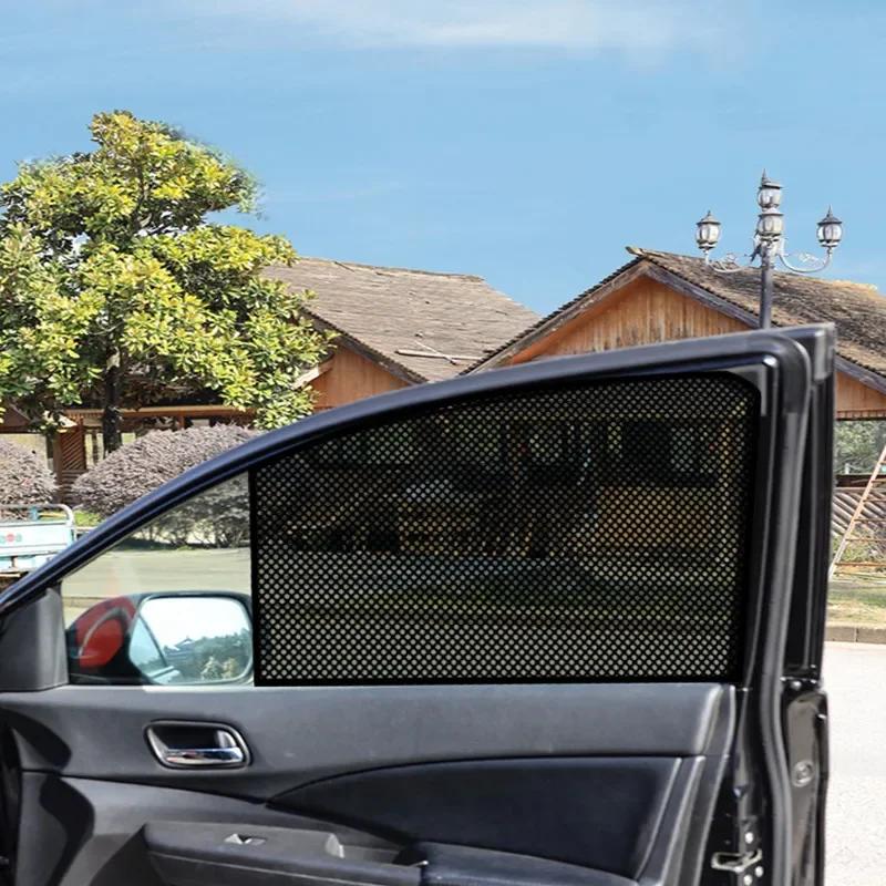 2Pcs Car Sunshade Electrostatic Stickers UV Protection Universal Auto Window Static Decals Sun Block Sticker