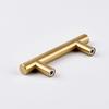Modern Minimalist Cabinet Solid Golden Round Tube Handle T-shaped Hardware Handle American Wardrobe Door Handle