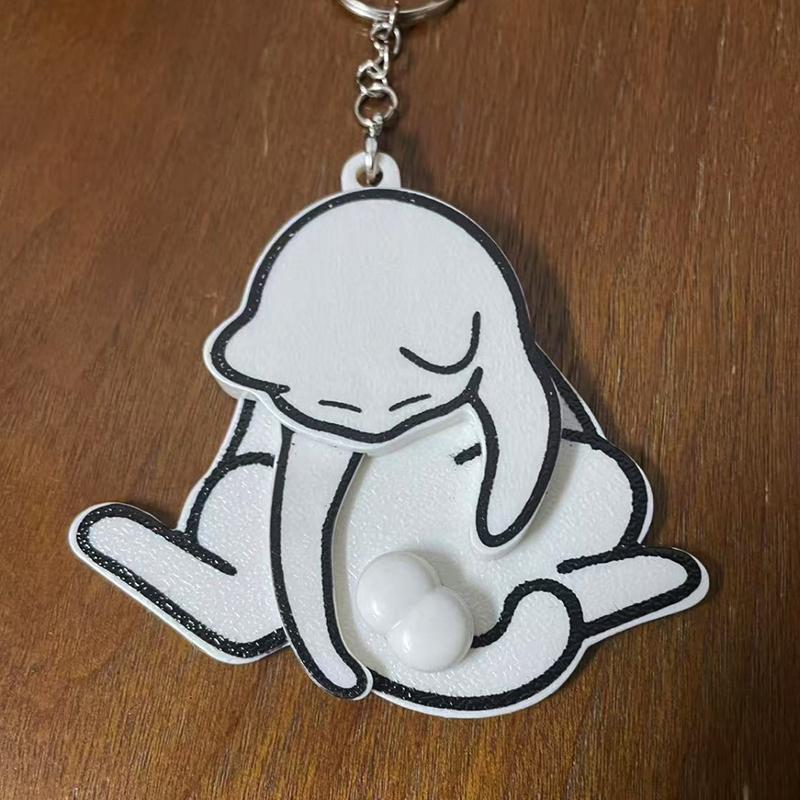 Explosive creative mischief cat rotatable keychain backpack pendant figurine gift toy