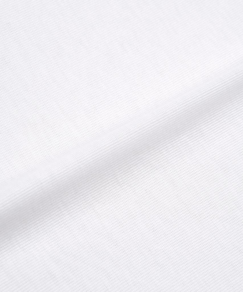 Basica Half-Neck See-Through T-Shirt (White)