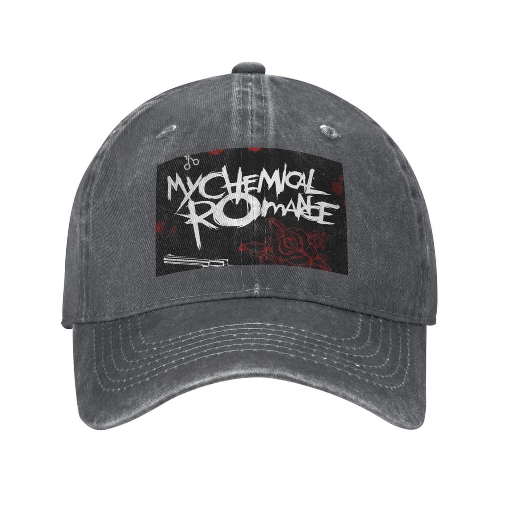 Mcr Band Punk Rock My Chemical RoUnisexce Denim Cap Casual Baseball Caps Adjustable Hat Summer Unisex Baseball Hats