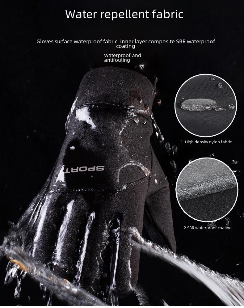 Mănuși calde de iarnă pentru bărbați pentru alergare în aer liber, alpinism, ciclism, antrenament de fotbal și protecție împotriva frigului.