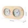 Spruce Humidity Temperature Sauna Hygrothermograph Thermometer Celsius  Sauna Thermometer Hygrometer Temperature Meter
