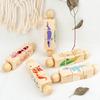 Children Wooden Animal Rotating Puzzle Building Block Infants and Toddlers 0-3 Years Old Early Education Animals Cognitive Puzzle Toys