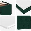Ottoman Bed with Mattress Dark Green 120x200 Cm Velvet