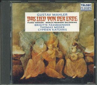 

CD BRIGITTE FASSBAENDER, THOMAS MOSER, - Mahler Das Lied Von Der Erde / Pian 2292462762 Teldec Classics 1990 Germany Obi Classical Used