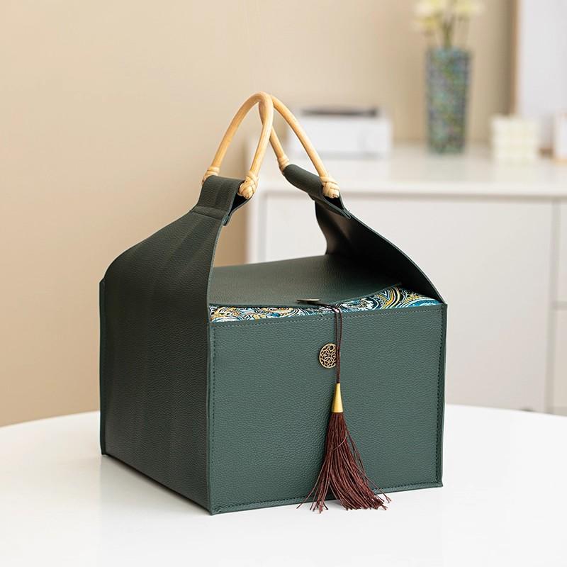 Luxury Leather Gift Box Elegant Wedding Candy Box, Premium Packaging for Coffee, Tea, Sweets, Bridal Souvenirs  Empty Gift Box