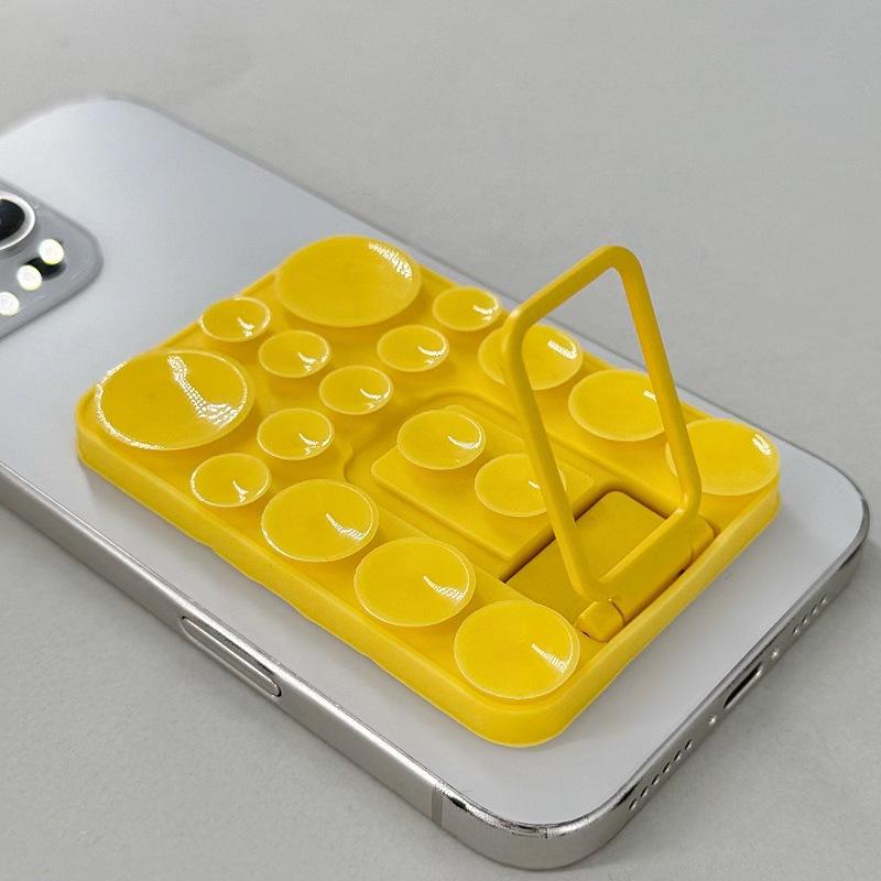 Multi-Functional Silicone Folding Suction Cup Phone Stand & Anti-Slip Back Sticker