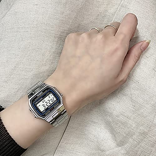 Casio A164WA-1QJH Pair Watches for Men and Women, Digital Date and Calendar, Cheap Casio Watches [Official Japanese Product]