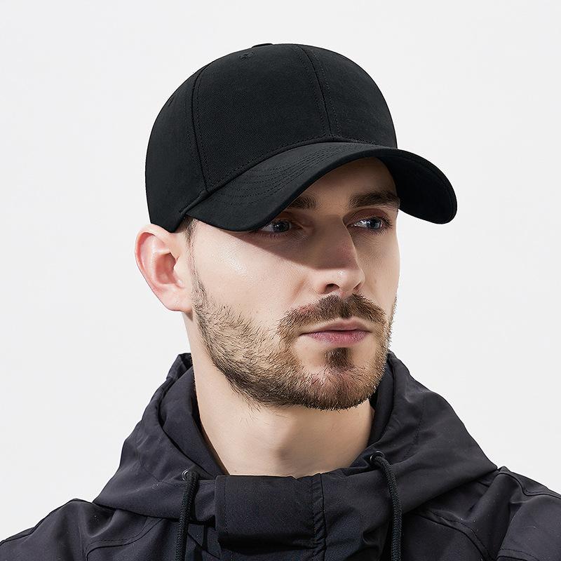 Four Seasons Men's and Women's Solid Color Washed Cotton High-end Baseball Caps European and American Style Hard Top Bent Outdoor Sports Sun Hat