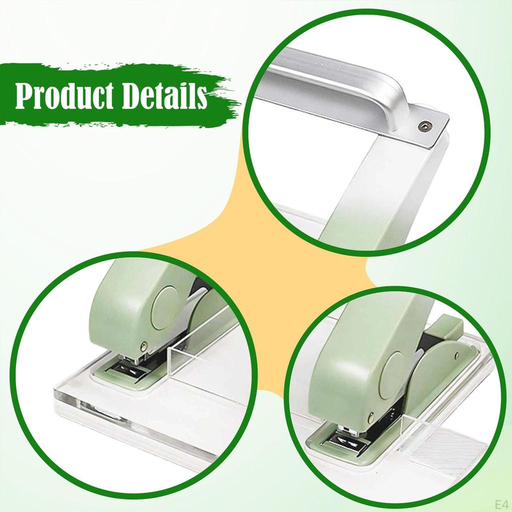 Heavy Duty Double Row Fits 24/6 Effortless with Storage Box Manual Office for Students Commercial