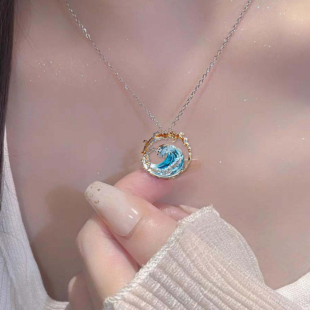 Halskjede Øredobber Smykkesett Justerbart Sommer Marint Tema Smykkepakker for Kvinner Jenter Gaver