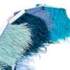 1M Navy Blue Ostrich Feather Trim 8-10Cm Diy Clothes Accessories Party Wedding Dress Jewelry Ribbon Ostrich Plumas Decoration