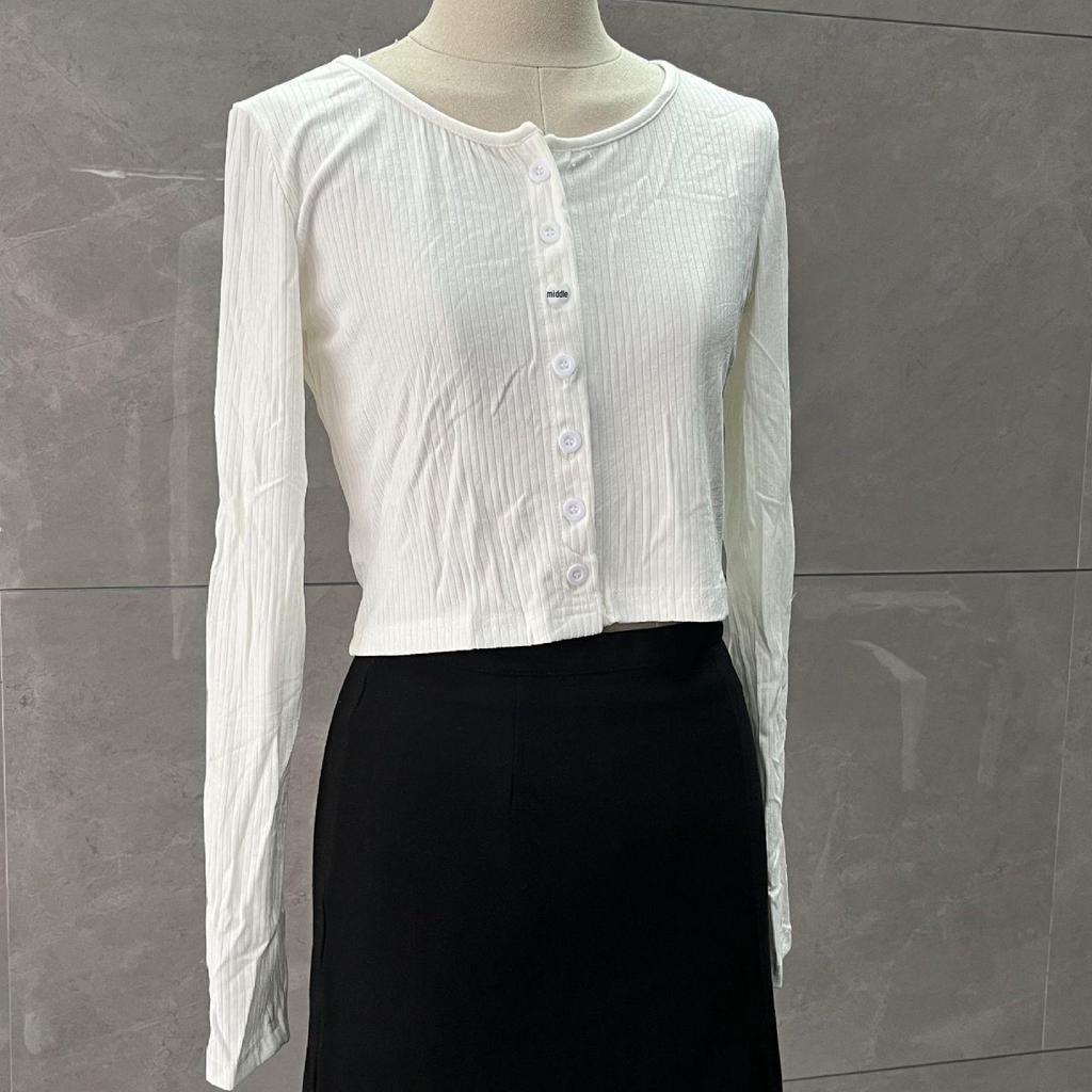 Women's Summer Ice Silk Knitted Crop Cardigan - Thin, Long-Sleeve, Sunscreen, Tight-Fit