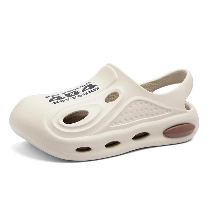 

Мужские сабо на открытом воздухе с резиновой подошвой, мужские спортивные сандалии, мужские тапочки, низкие кожаные туфли для босых ног, мужские теннисные туфли 36 хаки