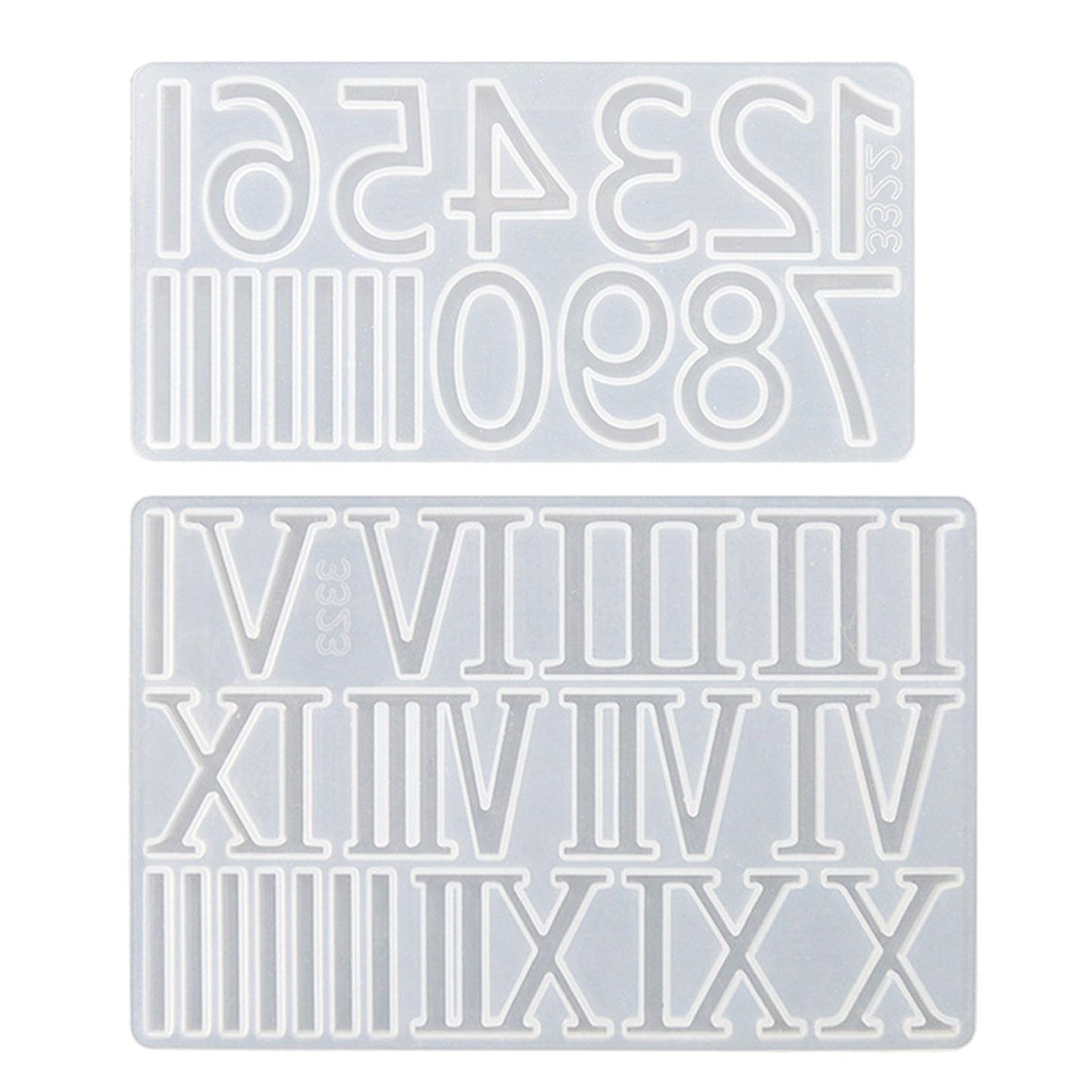 

Арабская цифровая силиконовая форма Diy Roman Numeral Mold Настенный кулон Декоративная зеркальная смола эпоксидная форма Ручной инструмент C