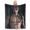 Leon Keneddy Residents Evils Druckdecke für Männer Frauen Super Weich Warm Überwurfdecken für Sofa 50x60 Zoll Mehrere Größen