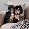 Synth Dark Canadian Band CCrystal Castles Cushion Cover Pillowcase Antidustmite Invisible Zipper Short Plush Sofa Cushion
