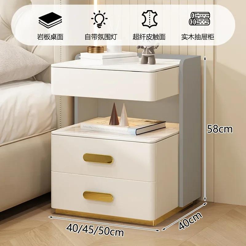 W2557 Side Table Headboard Bedside Bedroom Storage Cabinet White Dresser Coffee Tables Living Mesas Desk Muebles Drawer Book