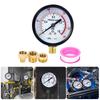 AntiRust Pressure Gauge Set Featuring 3 Adaptors Ideal For Automotive Repair Industrial Production DIY Projects