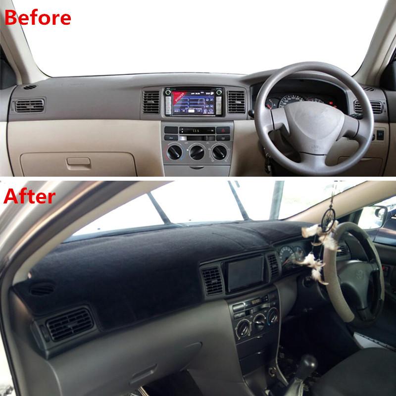 Αξεσουάρ Αυτοκινήτου Για Toyota Corolla Altis Runx Allex 2003-2005 2006 2007 Κάλυμμα Ταμπλό Στρώμα Ταμπλό Αντι-UV Αντιηλιακό Χαλί Μαξιλάρι
