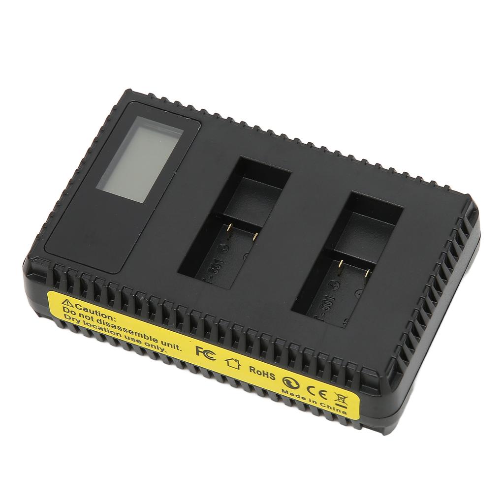 Camera Battery Charger Dual USB Chager with LCD Display for AHDBT‑501 Camera Battery