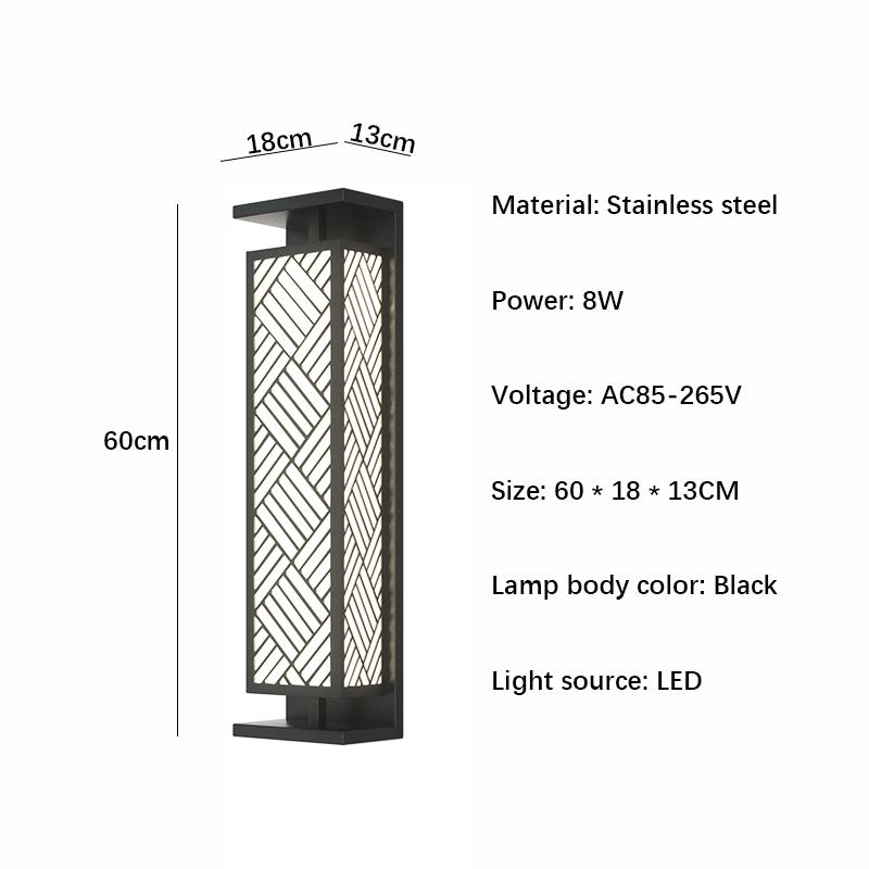 

Outdoor Waterproof Wall Lamps Waterproof IP65 Lighting Porch Wall Lights Stainless Steel Outdoor Exterior Wall Lamp Fixtures Cold White