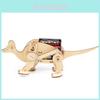 Kids Diy Mechanical Dinosaur Science Experiment Stem Education Assembly Model Kit Wooden Material