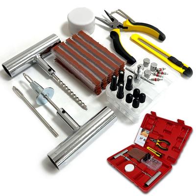 E-FINDS Puncture Repair Kit for Motorcycles and Cars, Complete Set with Pliers, Cutter, Reamer, and Sealant, Easy for Beginners, Reamer Needle Replace