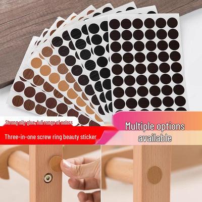 Wardrobe & Cabinet Self-Adhesive Screw Hole Cover & Dustproof Sticker