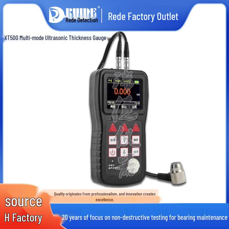 

Runde XT200 Ультразвуковой прецизионный толщиномер для измерения металла, стекла, пластика, керамики и труб N07 Micro Probe