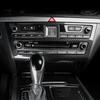 Car Tuning Carbon Fiber ABS Air conditioning Switch Adjustment Frame Cover Trim Accessories For Genesis G80 DH 2015-2020 LHD