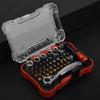 38Pc Magnetic Ratchet Screwdriver Bit Set Durability Ergonomic Design For Precise Automotive Electronics Maintenance