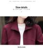 2025 Versatile Women's Stand-up Collar Double Zipper Cardigan: Casual Long Sleeve Sports Jacket