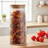 Glass Containers for Loose Products with Lid and Seal 1.4 L 3 Pcs.