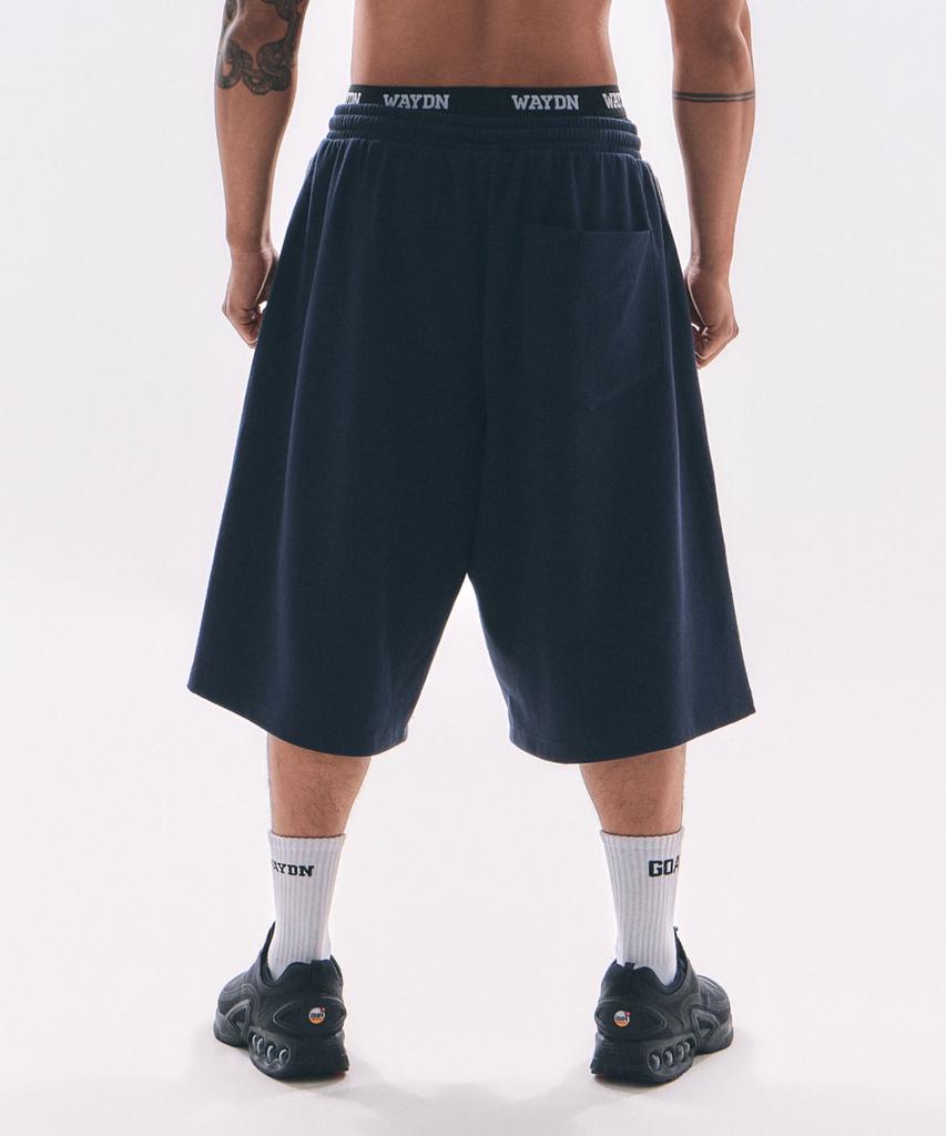 Weideun [Ali] Patch Symbol Bermuda Pants Navy